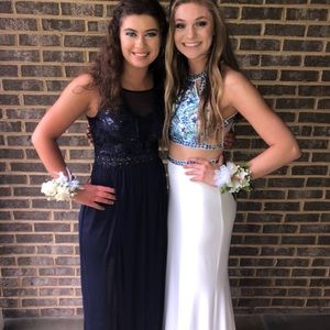 Navy prom dress